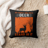 鹿狩りファミリーツリー クッション (ブランケット)