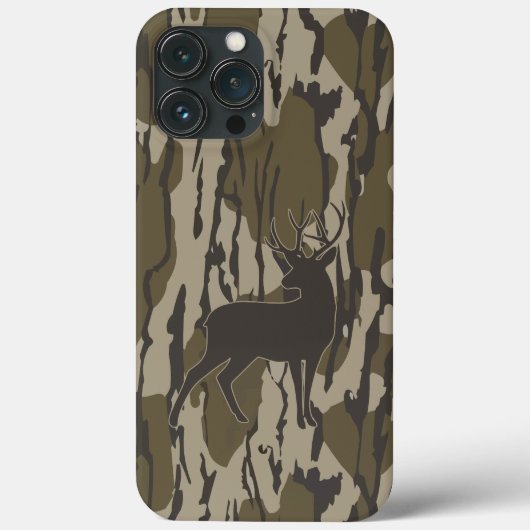 鹿狩りボートムランド迷彩柄鹿ボートムランド迷彩柄 Case-Mate iPhoneケース (裏面)