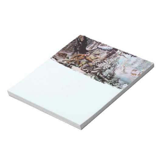 鹿狩りメモ帳 ノートパッド (回転)