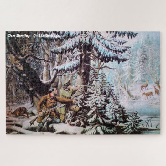 鹿狩りラージパズル ジグソーパズル (横)