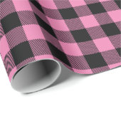 鹿狩りロッジベビーシャワー〔雄ジカの〕枝角ガールピンク ラッピングペーパー (ロールコーナー)