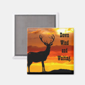 鹿狩り磁石 マグネット (正面/裏面)