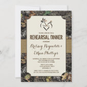 鹿狩り迷彩柄リハーサルディナー招待状 招待状 (正面)