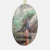 鹿狩り銃器 セラミックオーナメント (左)