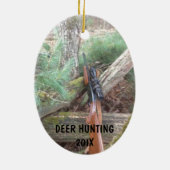 鹿狩り銃器 セラミックオーナメント (裏面)