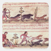 鹿狩り スクエアシール (正面)