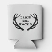 鹿狩り 大きな角 面白い 缶クーラー (裏面)