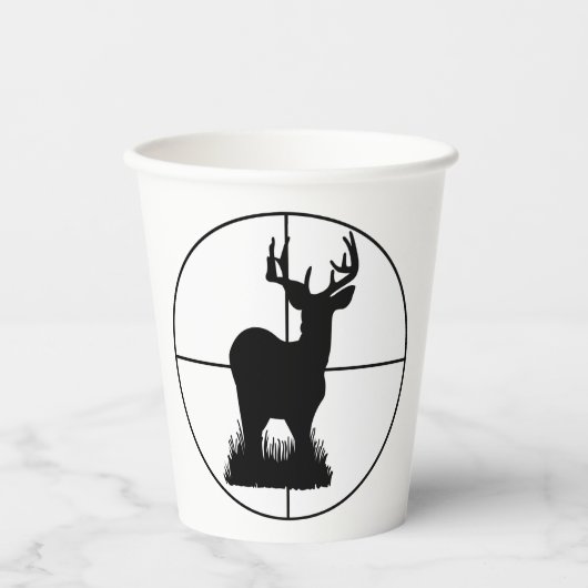 鹿狩り 紙コップ (正面)