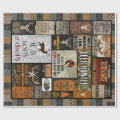 鹿狩パーソナライズされたりのクリスマスプレゼント ラッピングペーパー (フラット)