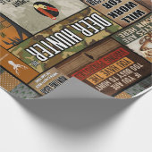 鹿狩パーソナライズされたりのクリスマスプレゼント ラッピングペーパー (角)