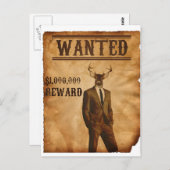 鹿男が指名手配 ポストカード (正面/裏面)