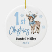 鹿男の赤ちゃん初めてのクリスマス2024 セラミックオーナメント (裏面)