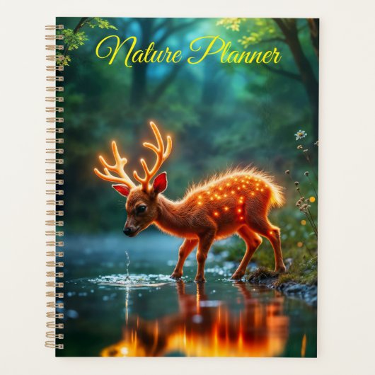 鹿白熱［赤熱］光を放つ魔法林酒の流れ プランナー手帳 (正面)