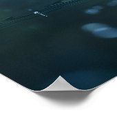 鹿白熱［赤熱］光を放つ魔法林酒の流れ ポスター (角)