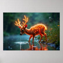 鹿白熱［赤熱］光を放つ魔法林酒の流れ