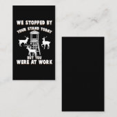 鹿立おもしろいち鹿狩り狙撃者ハンター 名刺 (正面/裏面)