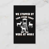 鹿立おもしろいち鹿狩り狙撃者ハンター 名刺 (正面)