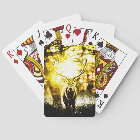 鹿素晴らし01 トランプ (裏面)