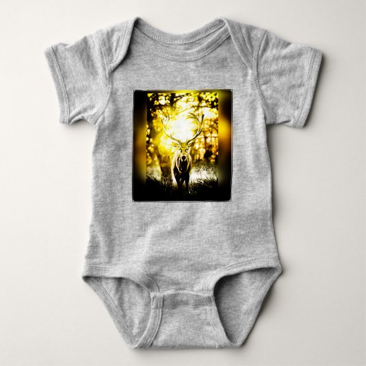 鹿素晴らし01-01 ベビーボディスーツ (正面)