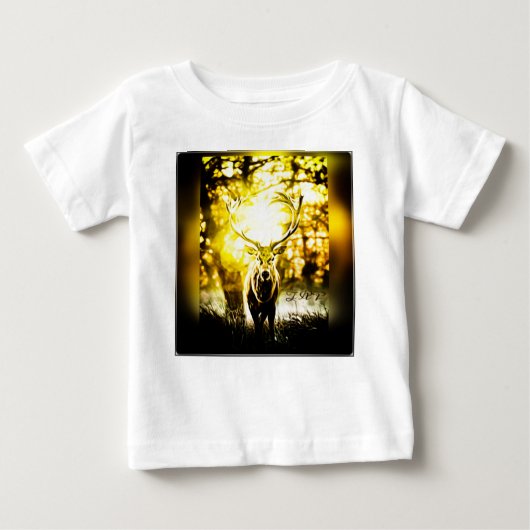 鹿素晴らし01-01 ベビーTシャツ (正面)