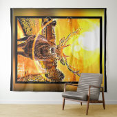 鹿素晴らし02-02 タペストリー (インサイチュ(横))