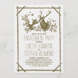 鹿素朴との国婚約パーティ招待状 招待状