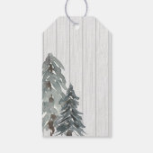 鹿素朴と冬の緑 ギフトタグ (裏面)