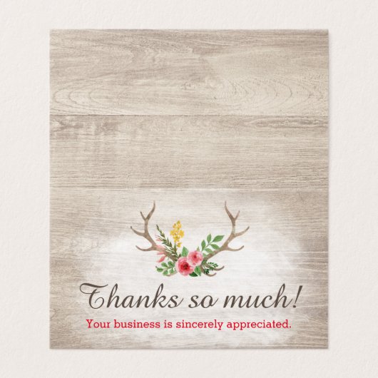 鹿素朴アントラーボヘミアンフローラウッドありがとう (外部フラット)