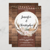 鹿素朴アントラー結婚ズ 招待状 (正面/裏面)