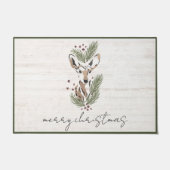 鹿素朴クリスマス祭り ドアマット (正面)