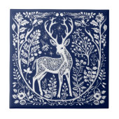 鹿素朴セラミック タイル (正面)