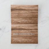 鹿素朴ハートバレンタインデー シーズンカード (内部)