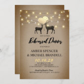 鹿素朴ラブウッドランドリハーサルディナー 招待状 (正面/裏面)