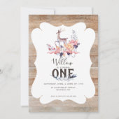 鹿素朴春誕生日 招待状 (正面)