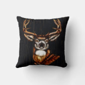 鹿素朴木造ルックカントリーバーン狩り クッション (裏面)