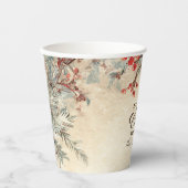 鹿素朴松ベリークリスマスパーティー 紙コップ (正面)