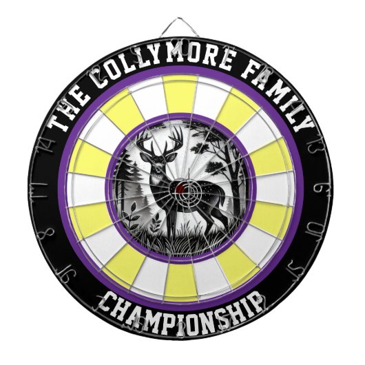 鹿素朴林美術を標的にする ダーツボード (正面)