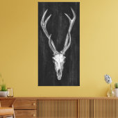 鹿素朴獣頭 キャンバスプリント (インサイチュ (リビング))