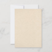 鹿素朴結婚式RSVPカード 出欠カード (裏面)