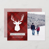 鹿素朴赤 シーズンポストカード (正面/裏面)