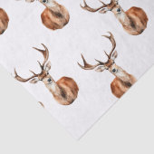 鹿素朴野生生物の水色 薄葉紙 (詳細)