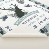 鹿素朴頭ブルーベビーガール誕生レコード統計 シェルパブランケット (3/4)