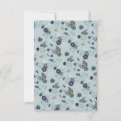 鹿素朴頭青フローラベビーガールありがとう サンキューカード (裏面)