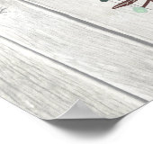 鹿素朴〔雄ジカの〕枝角と花 ポスター (角)