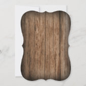 鹿素朴〔雄ジカの〕枝角デイジーウッド結婚式招待状 招待状 (裏面)