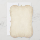 鹿素朴〔雄ジカの〕枝角デイジー結婚式招待状 招待状 (裏面)