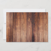 鹿素朴〔雄ジカの〕枝角バーンドウッド誕生のお知らせ 招待状 (裏面)