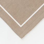 鹿素朴〔雄ジカの〕枝角モノグラムバーラップ フリースブランケット (角)