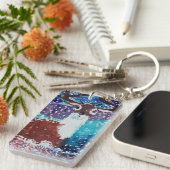 鹿絵画病 キーホルダー (正面右)