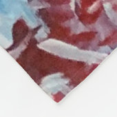 鹿絵画病 フリースブランケット (角)